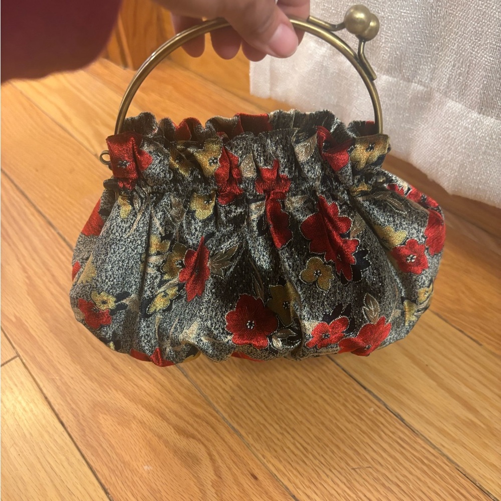 vintage-style evening clutch bag